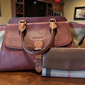 Authentic Burberry Tote & Wallet